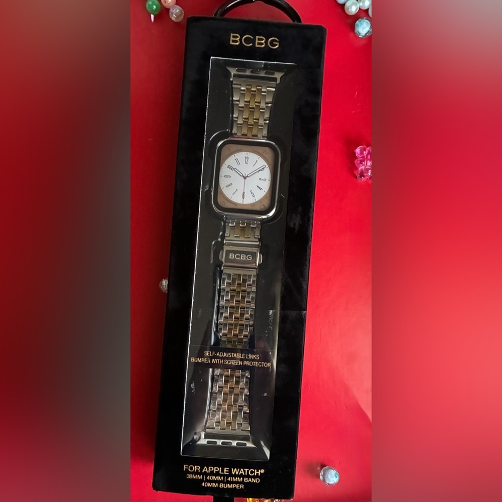 BCBG Two-Tone Metal Watch Band - Picture 2 of 12